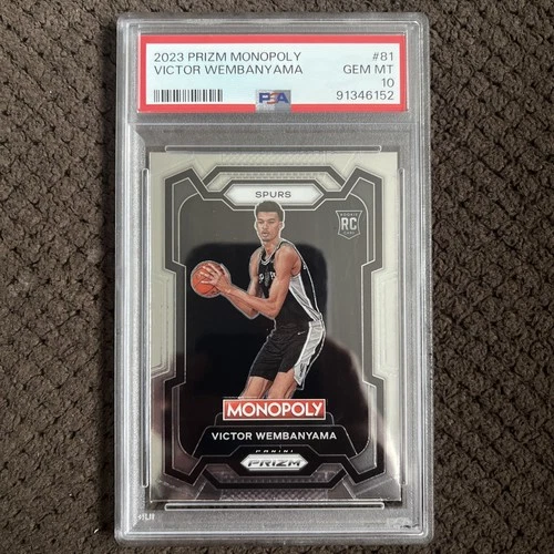 2023 Prizm Monopoly Basketball Victor Wembanyama Rookie #81 PSA 10 💎💎