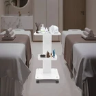 Beauty Trolley Cart Professional Salon SPA Pedestal Rolling Cart Wheel Stand NEW