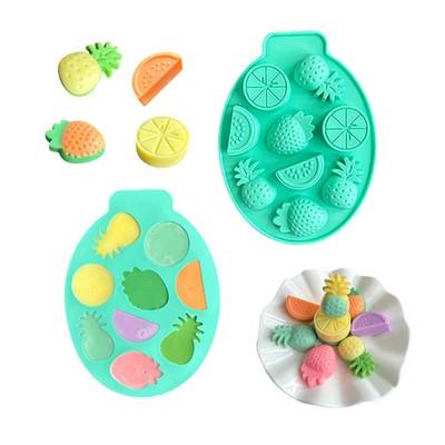 1pc Fruit shaped silicone mold, pineapple, lemon, watermelon, strawberry, chocol