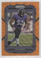 2022 Panini Prizm Orange Wave Prizm 36/60 Ray Lewis #27 HOF 8e3