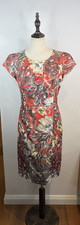 Gerry Weber Floral Pencil Dress Size 38 AU 12 Cap Sleeves Party Career RRP£95