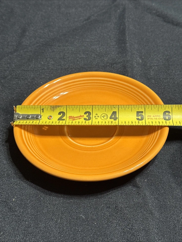 FIESTA Tangerine Orange 6”Saucer Cup Plate - Image 2 of 4