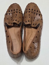 Spring Step Fusaro Brown Perforated Leather S...