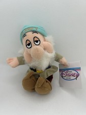 Disney Store Mini Bean Bag Sleepy Snow White Seven Dwarfs 8 inch Plush NWT 1990s