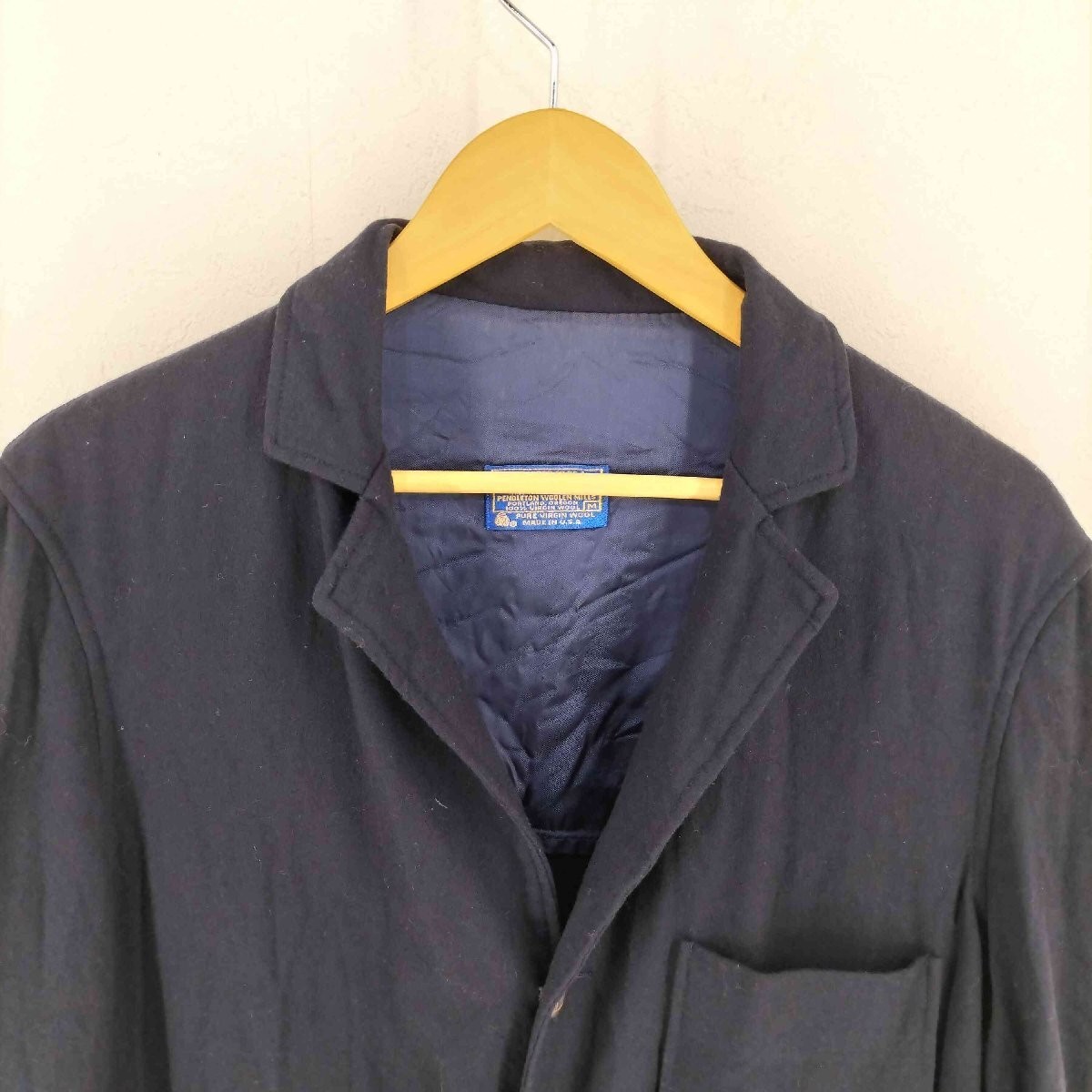 Pendleton 70s USA B Walnut Wool Button Jacket Men… - image 3