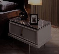 Brauner Nachttisch Stilvolle Schlafzimmer HolzmöBel Designer MöBel Neu