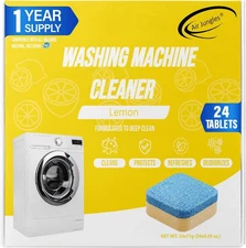 Washing Machine Cleaner Tablets 24 Count, Lemon Scent
