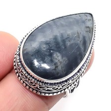 Natural Dendritic Opal Gemstone 925 Sterling silver Jewelry Ring Size- 8 US
