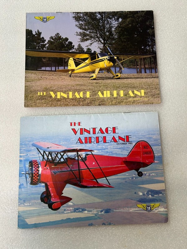 The Vintage Airplane magazine. 1985. Good Condition.
