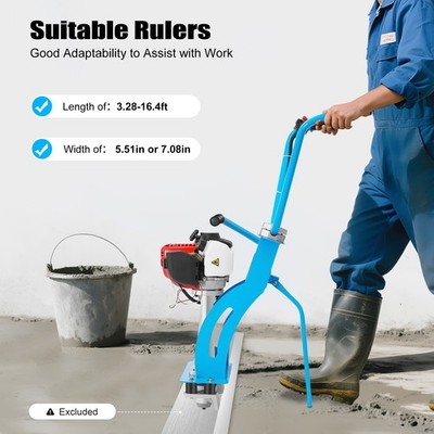 35.8CC Concrete Vibrating Machine 4 Stroke Power Screed Cement Concrete 260Kg