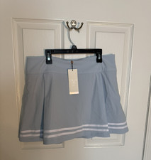 Calia truelight side zip golf skort 15" length, light blue, women's size 10, NWT