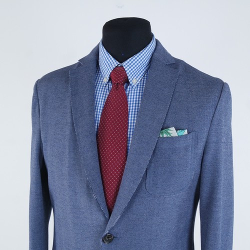Cappotto sportivo uomo non costruito 40R taglia US MCNEAL blu blazer giacca da viaggio - Foto 10 di 14