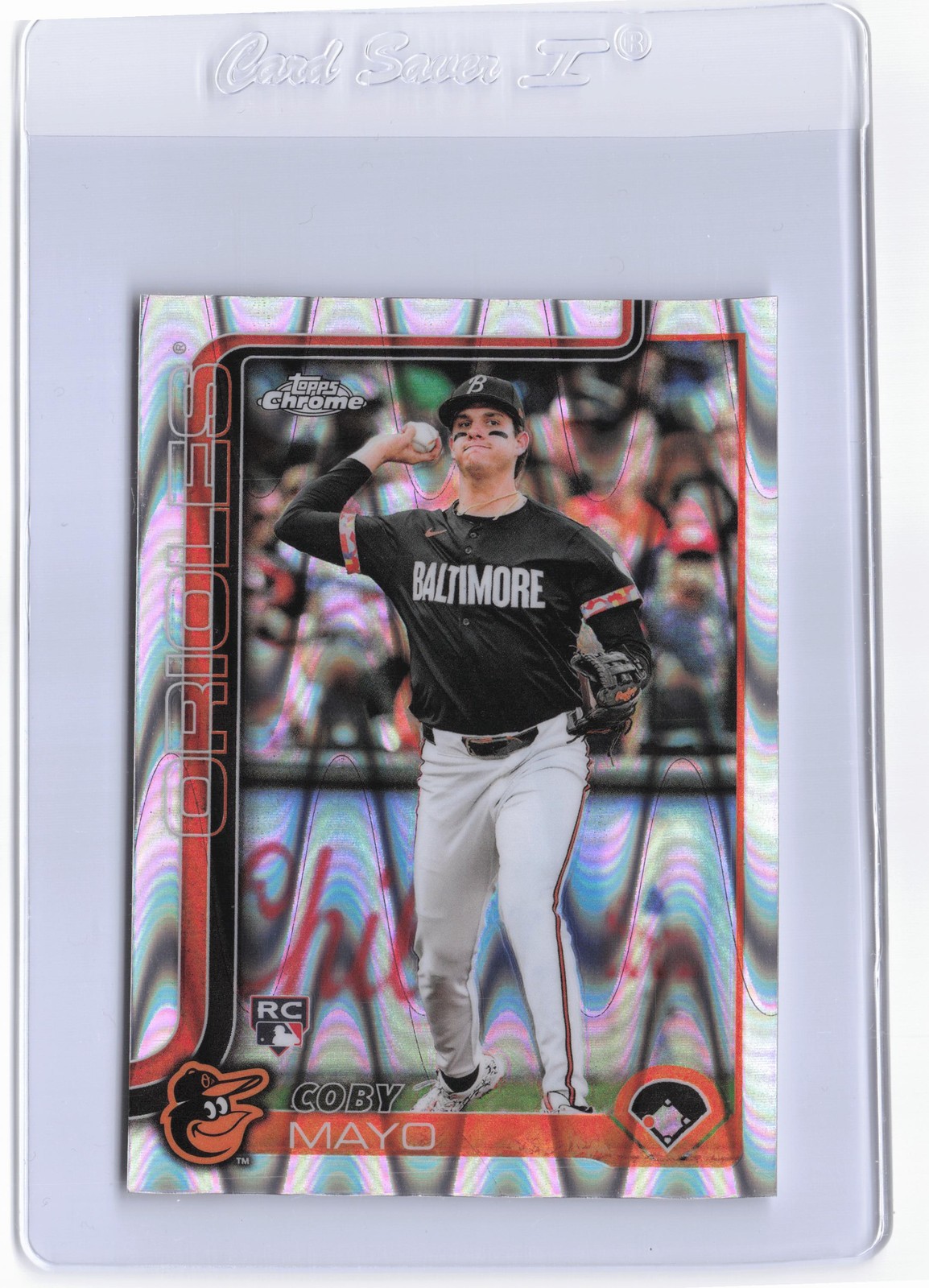 2025 Topps Chrome #120 Coby Mayo Raywave Refractors