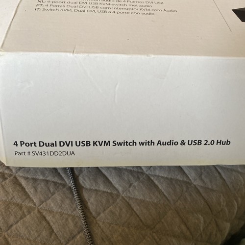 StarTech (SV431DD2DUA) Commutateur KVM USB double DVI 4 ports avec hub audio et USB 2.9 BN - Photo 2/14