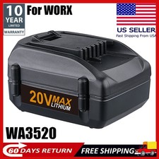 4.0Ah 20V Replacement for Worx Battery Max 20 VOLT Lithium Battery WA3520 WA3525