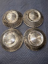 Set 4 1965 1966 Vintage Ford Galaxie Dog Dish Caps Hubcaps Fairlane 10.5 Auto Set 4 1965 1966 Vintage Ford Galaxie Dog Dish Caps Hubcaps Fairlane 10.5 Auto