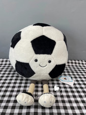 Jellycat Amuseables Sports Football Plush Soft Toy Kids Doll Gift NWT