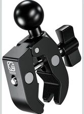 Durable 1'' Ball Clamp for Bikes, Cameras & More - Fits Rails 0.5'' to 1.75''