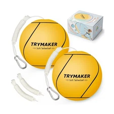 Tetherball, 2 Set in 1 Tether Balls and Rope Set,Replacement Tetherball for A...