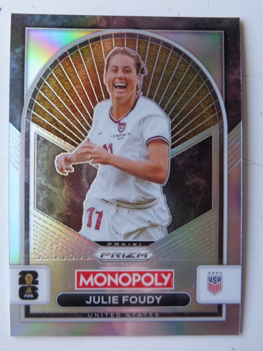 2026 FIFA World Cup Panini Prizm Monopoly JULIE FOUDY USA Silver