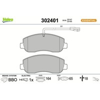 Valeo 302401 Bremsbelagsatz FüR Opel Renault Movano Master X62 JV EV HV UV FV