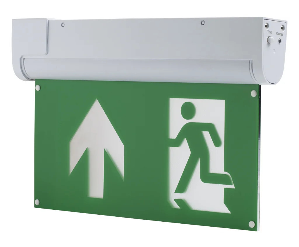 Emergency Lighting White Multi Function Maintained LED Exit Sign 5w EM-LED-MF1