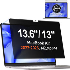 Magnetic 360  Privacy Screen for Macbook Air 13.6  13 Inch 2022-2025 M2, M3, M