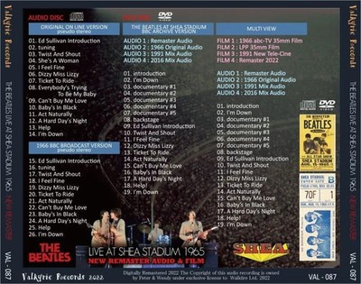 THE BEATLES / LIVE AT SHEA STADIUM NEW REMASTER AUDIO & FILM 1965