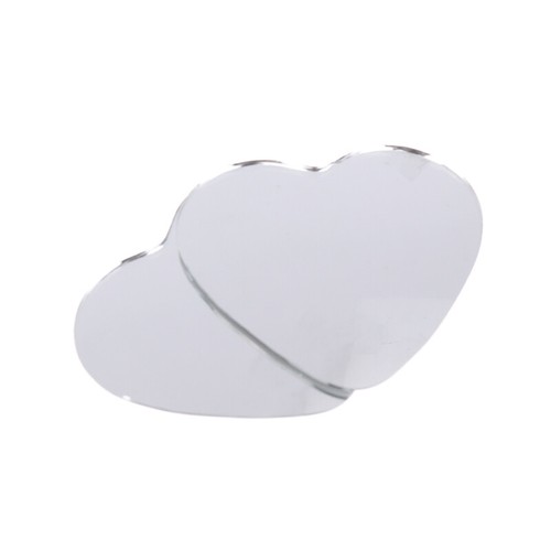 1 Pair Car Frameless Blind Spots Mirror Cute Heart Shape Side Mirror Rearview - Picture 5 of 11