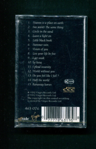 The Best Of Belinda Volume 1 DCC Digital Compact Cassette SPINE MISPRINT ERROR - Bild 2 von 2