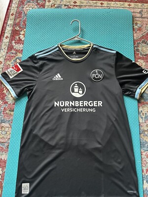 Nurnberg Jersey Third Football Shirt Black Adidas Mens Size L Kayo
