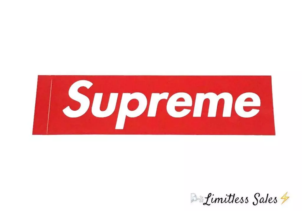 Supreme Red Box Logo Sticker, Authentic