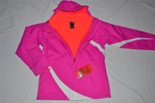 THE NORTH FACE GIRLS MOUNTAIN VIEW TRICLIMATE JACKET AZALEA PINK XL AUTHENTIC
