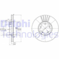 2X Delphi BG3676 Bremsscheibe FüR Ford