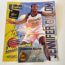 Jennifer Gillom WNBA Phoenix Mercury Women’s Basketball Poster Signed