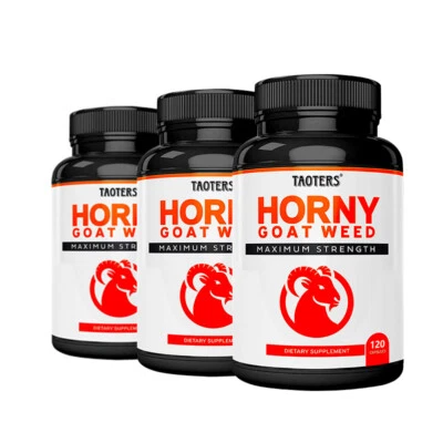 TAOTERS Horny Goat And Maca Root Extract 1000mg Capsules Vitality Performance Good Mood