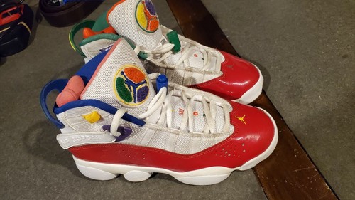 Nike Air Jordan 6 Rings 'MultiColor' Basketball Shoes CW7004-100 Men's Size  4Y | eBay
