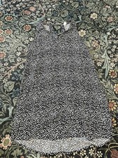 Old Navy Women's Black and White Pattern V Neck Sleeveless Dress Size Large 