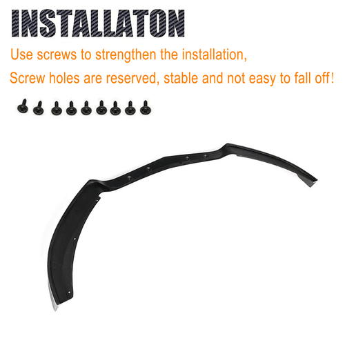 For Mercedes Benz AMG GT R 2016-2018 Real Carbon Fiber Front Bumper Lip Spoiler  - Picture 9 of 11