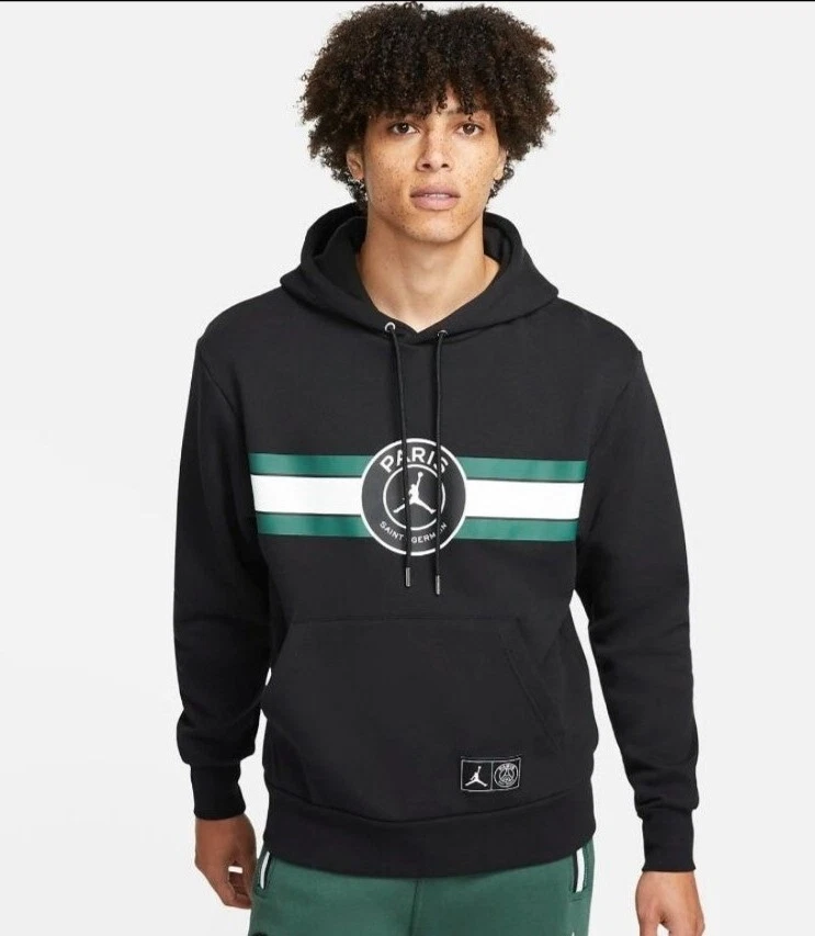 Black and green 2025 jordan hoodie