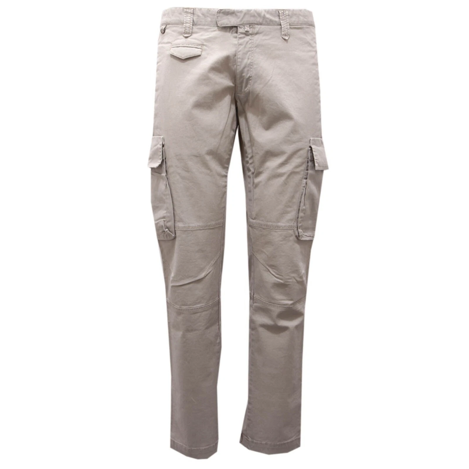 0426AH pantalone cargo uomo MESSAGERIE beige cotton trouser man