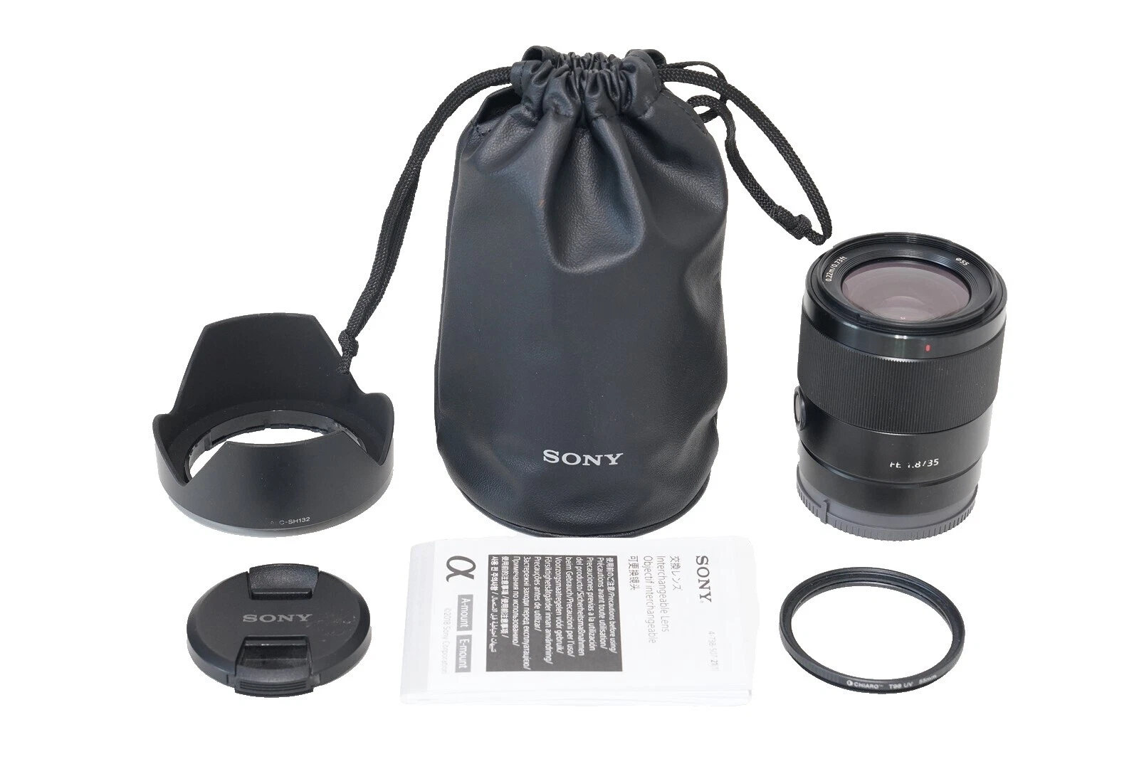 Estabilización de imagen Sony FE f/1.8 Lentes de cámara