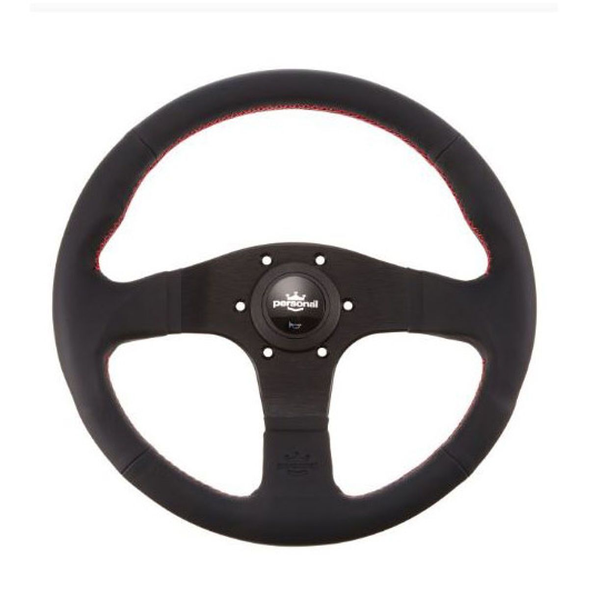 Blitz Personal Leather Steering Wheel Black Leather/Red