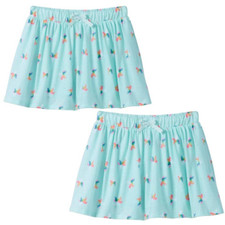 2 Girl's Skorts, Size: XS 4/5 Color: Mint Unicorn, Cat  Jack x 2 Skorts