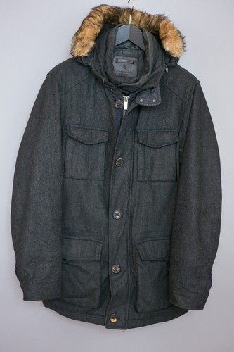 Massimo DUTTI Chaqueta informal de Hombre Mezcla De Lana Gris XL ZEA982 |  eBay