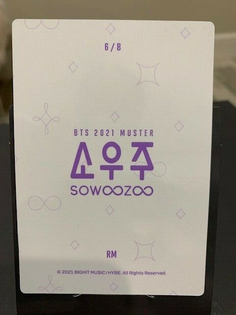 Official BTS 2021 Muster SOWOOZOO Mini Photocard RM 6/8 | eBay