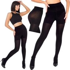 Women 380 Denier Black Tights Microfiber Pantyhose Thermal Warm Slimming SE790