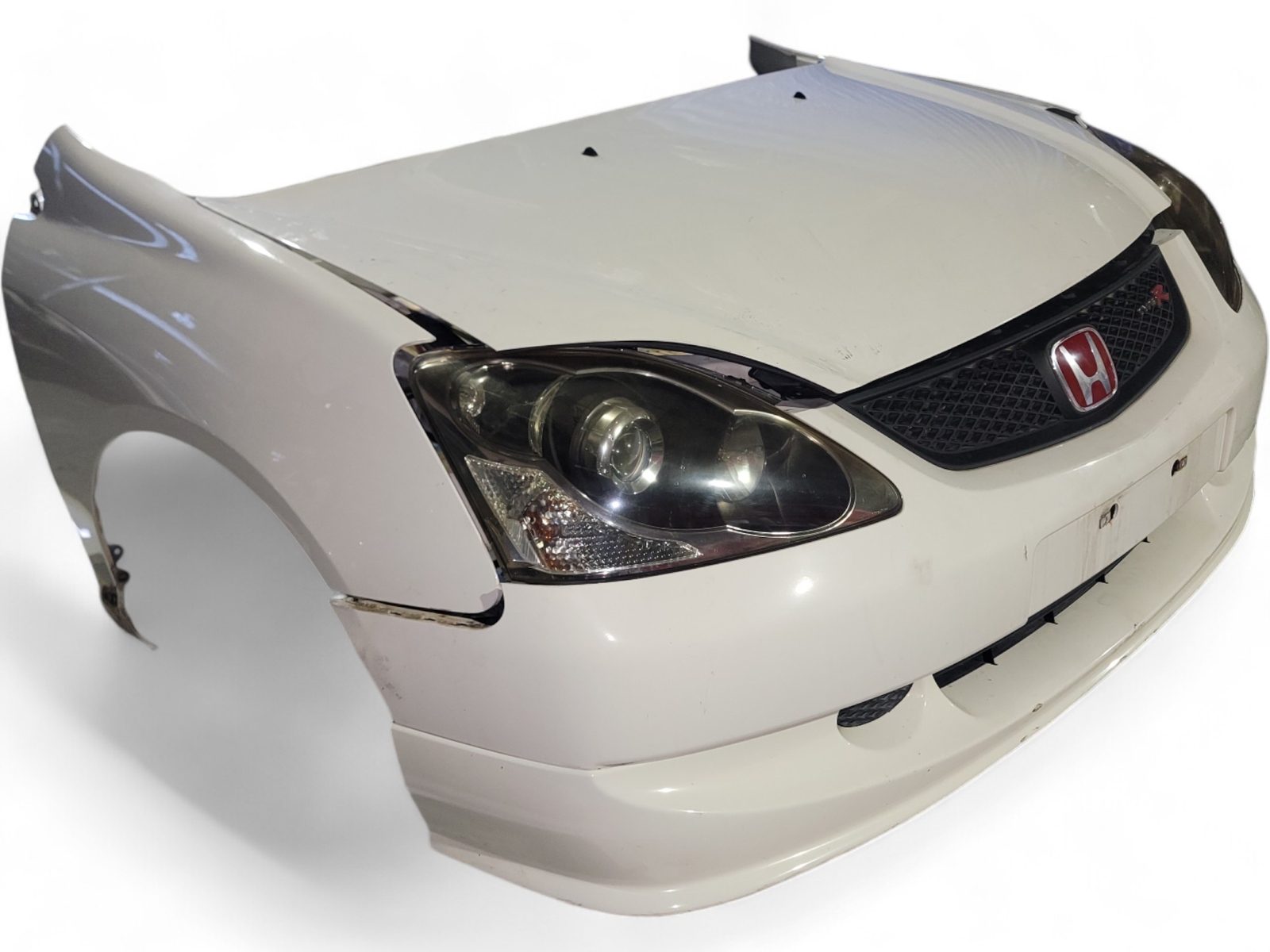 Ep3 Type R H4 Conversion Kit 02-05 Honda Civic Type R EP3 OEM Front Nose Complete Conversion Set #3 ...