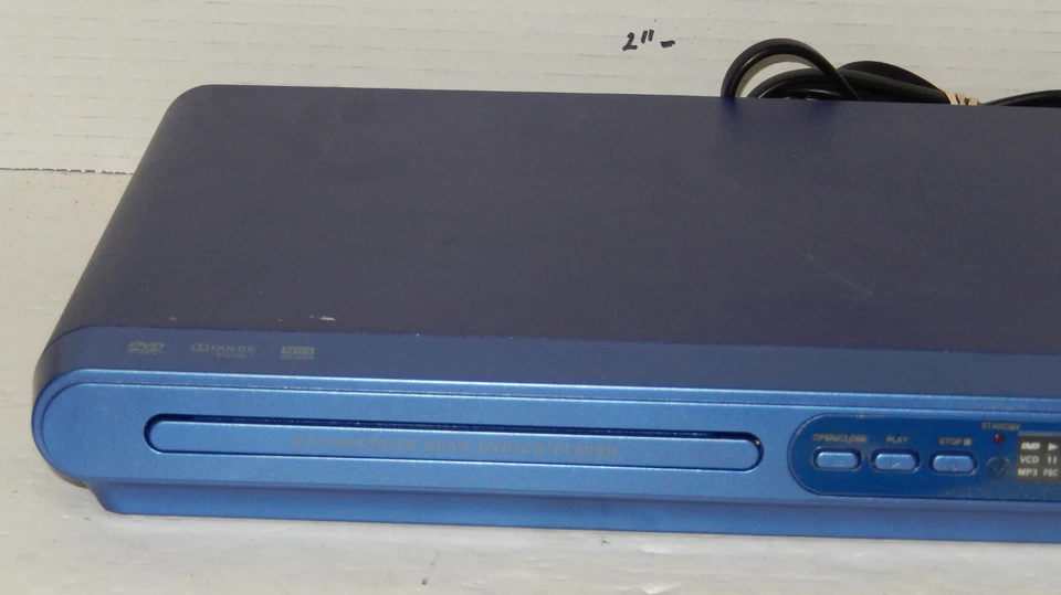 Memorex MDV2040BY DVD CD Player with AV Cable "NO REMOTE" Blue - Image 2 of 4