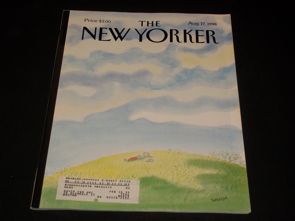 1998 AUGUST 17 THE NEW YORKER MAGAZINE - NICE ILLUSTRATED COVER